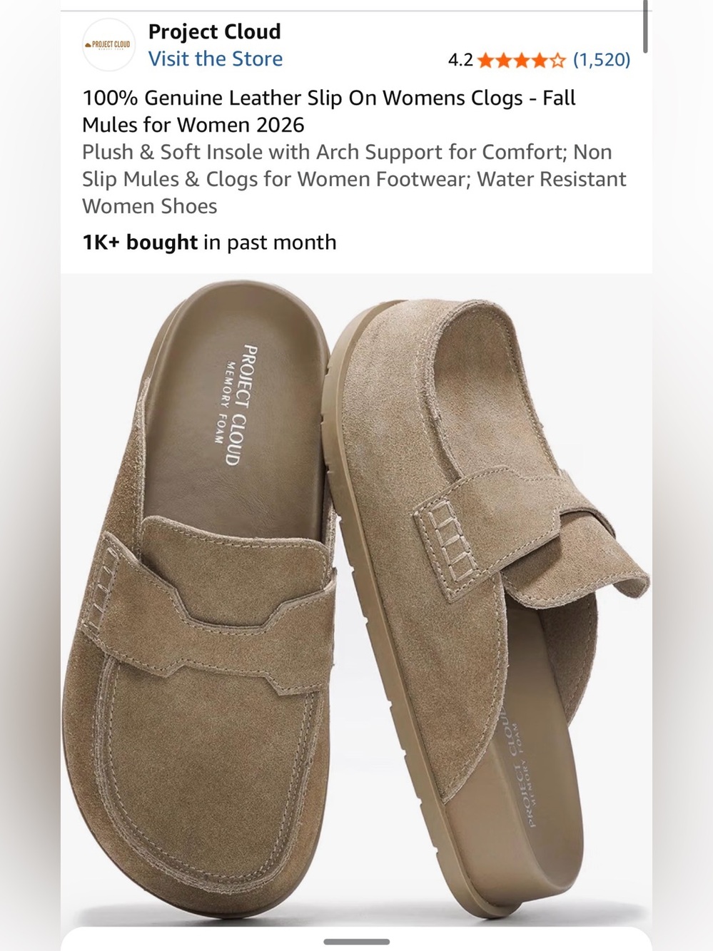 On cloud loader clogs women 8